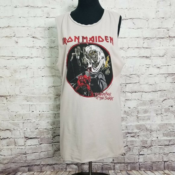 Divided Dresses & Skirts - Iron Maiden Number Of The Beast Jersey Tank Dress